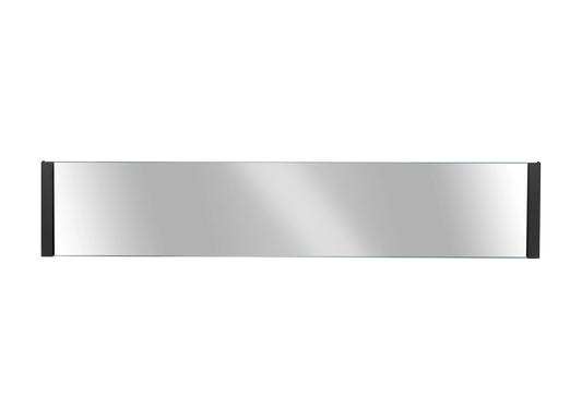 Glas til Væghængt biopejs 900 x 400 i matsort - Flamora