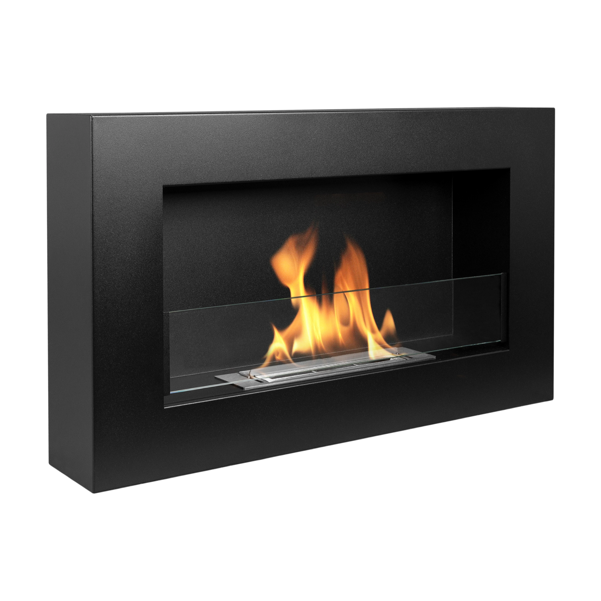 Produktfoto af Væghængt biopejs 650x400 BOX med glas - matsort